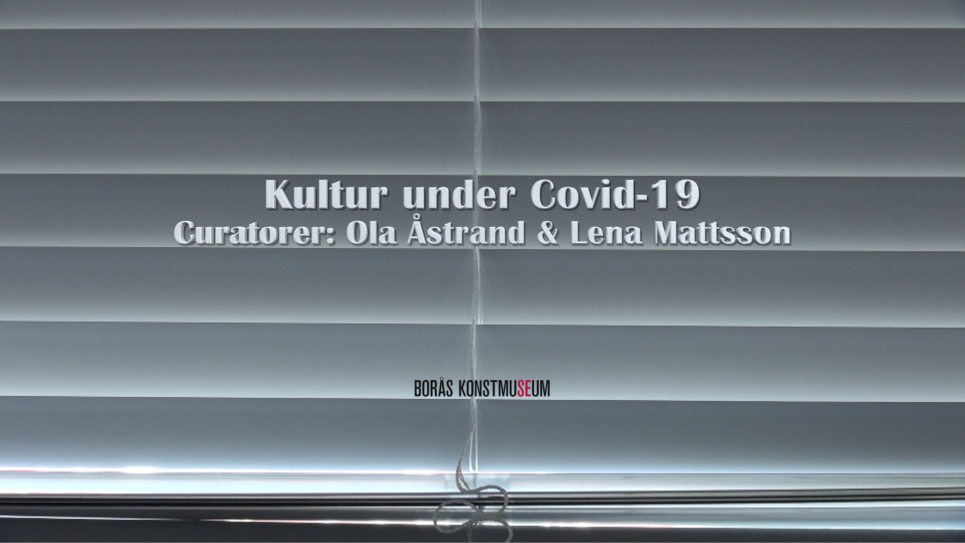 Videostill från filmen Kultur under covid-19